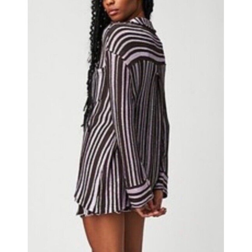 Free People Beach Bash Sweater Set Chocolate Plum… - image 6